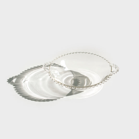 Candlewick Glass Handled Bowl