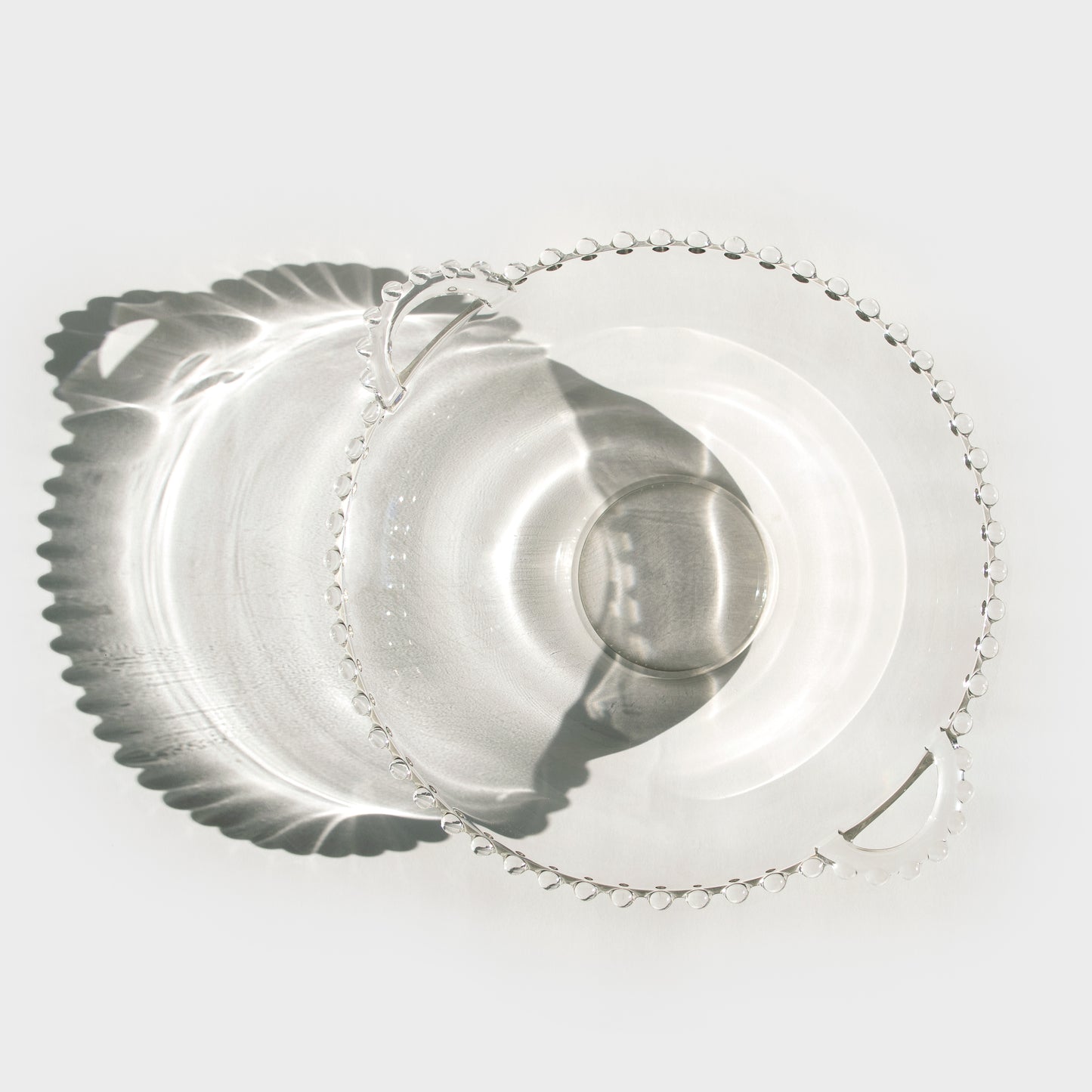 Candlewick Glass Handled Bowl