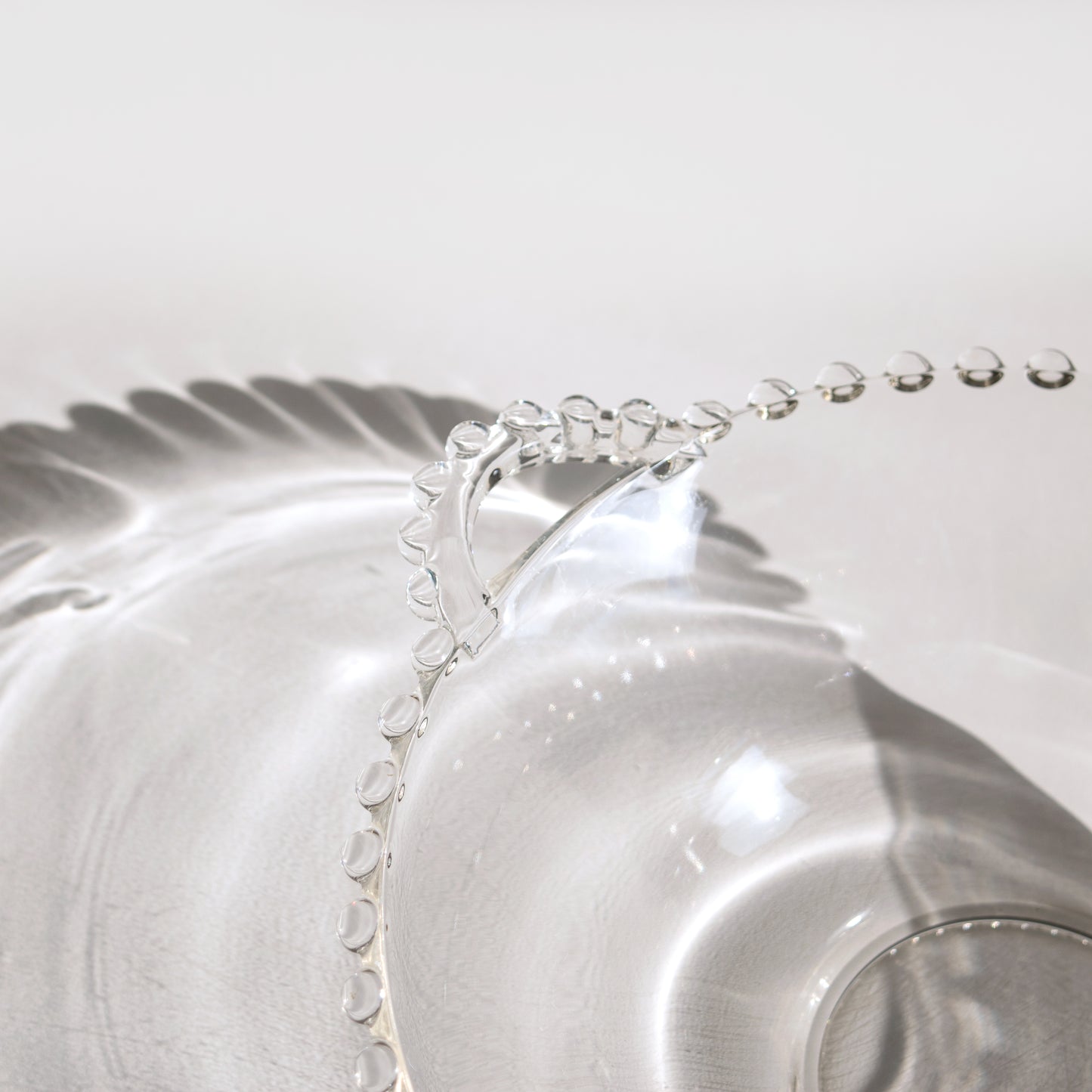 Candlewick Glass Handled Bowl