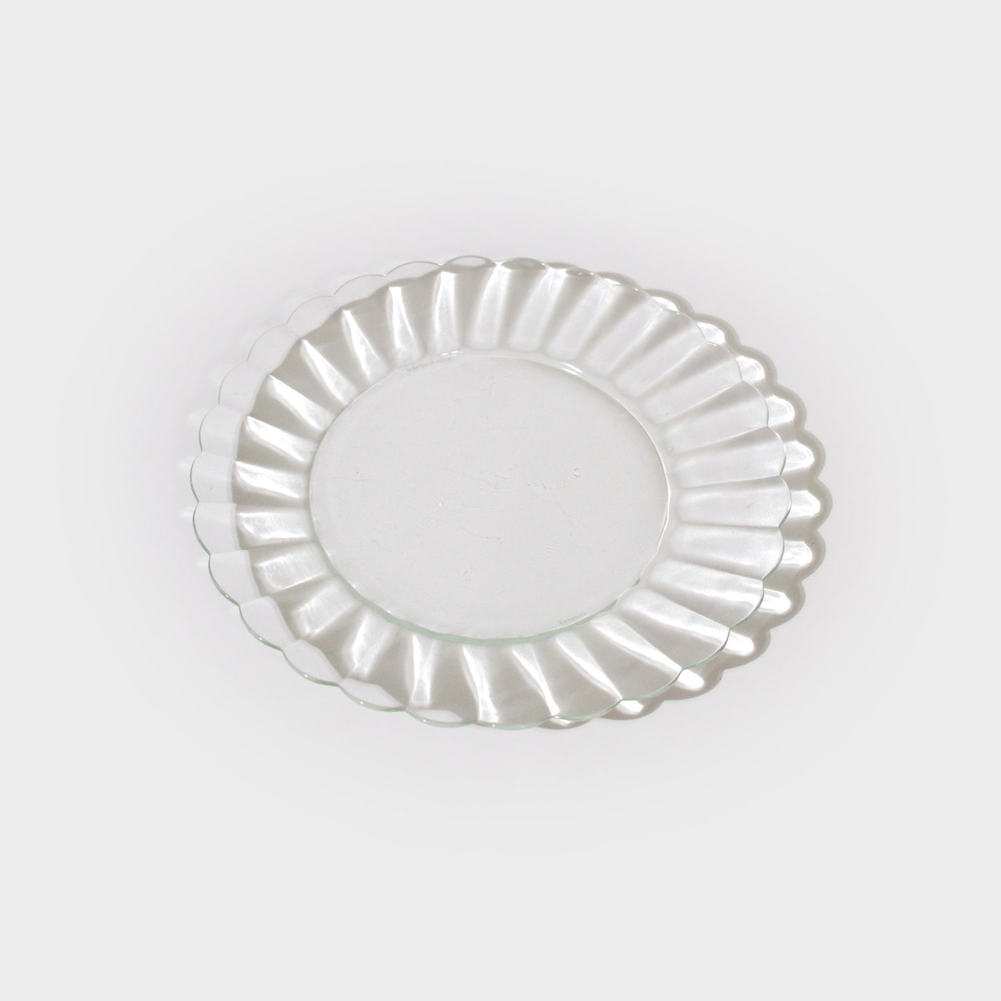 Clear Fluted Edge Plate