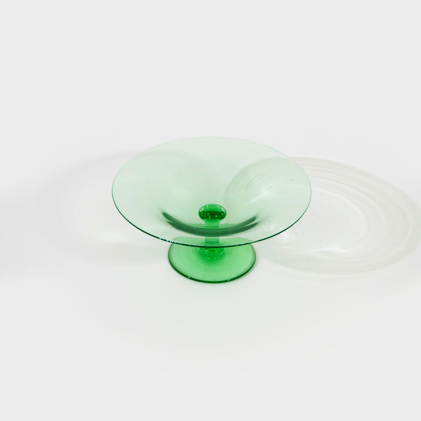 Green Pedestal Dish