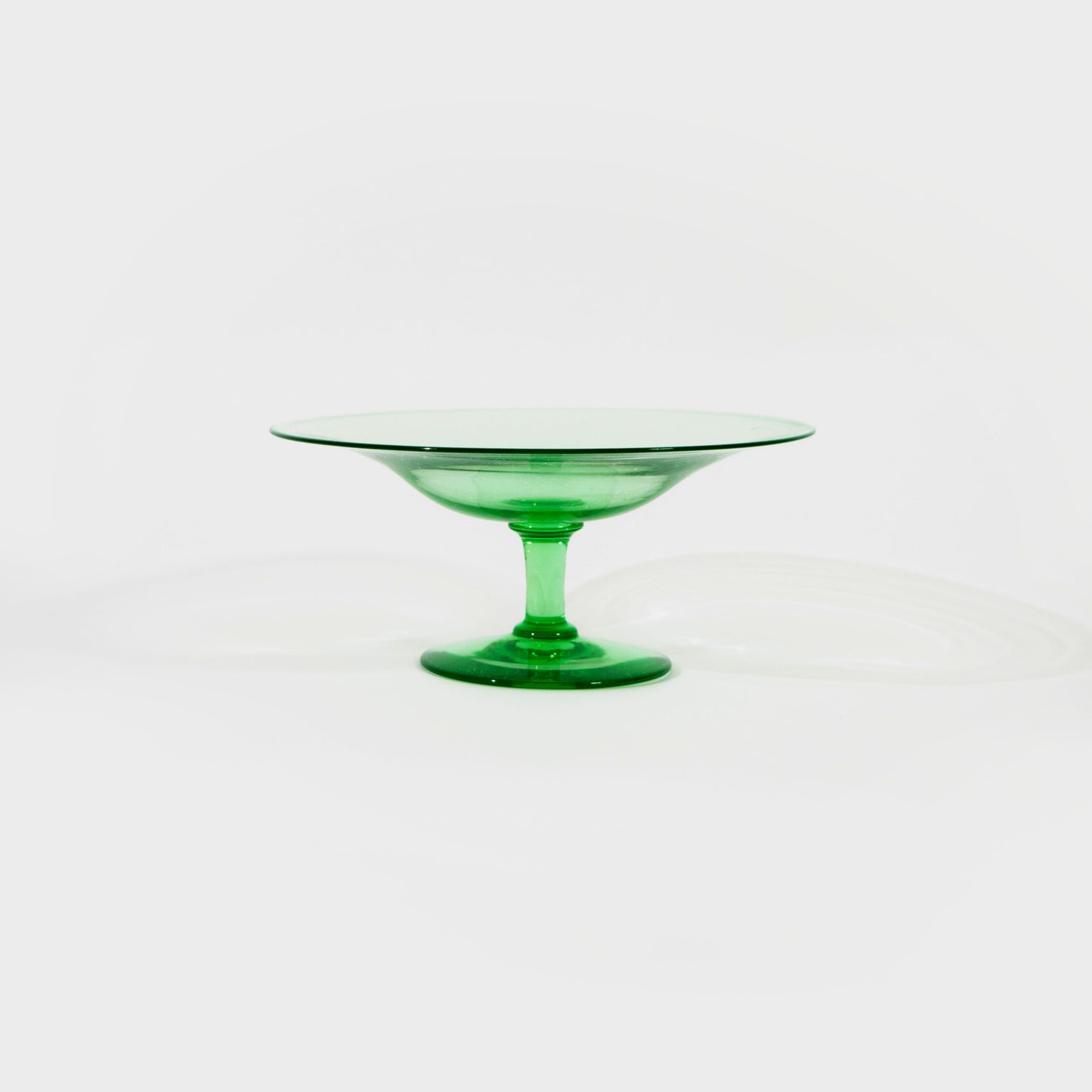 Green Pedestal Dish