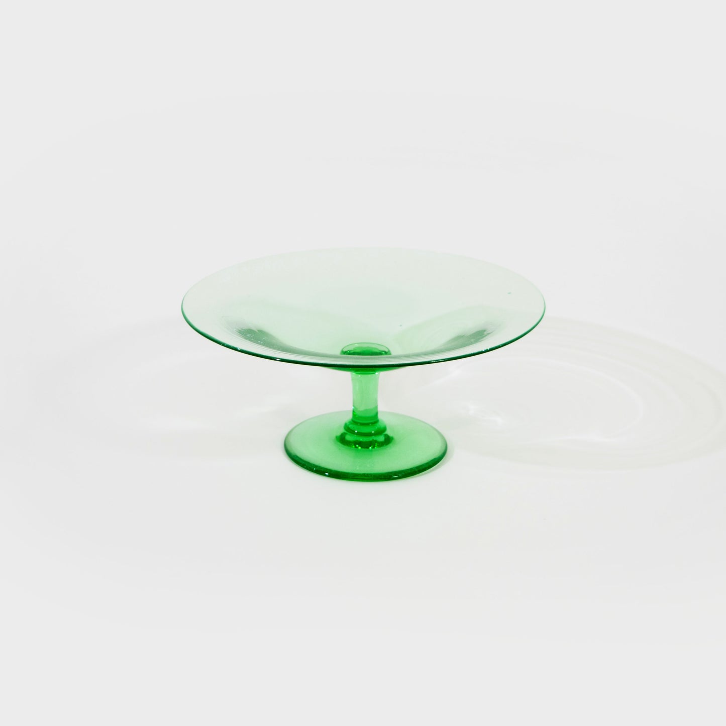 Green Pedestal Dish