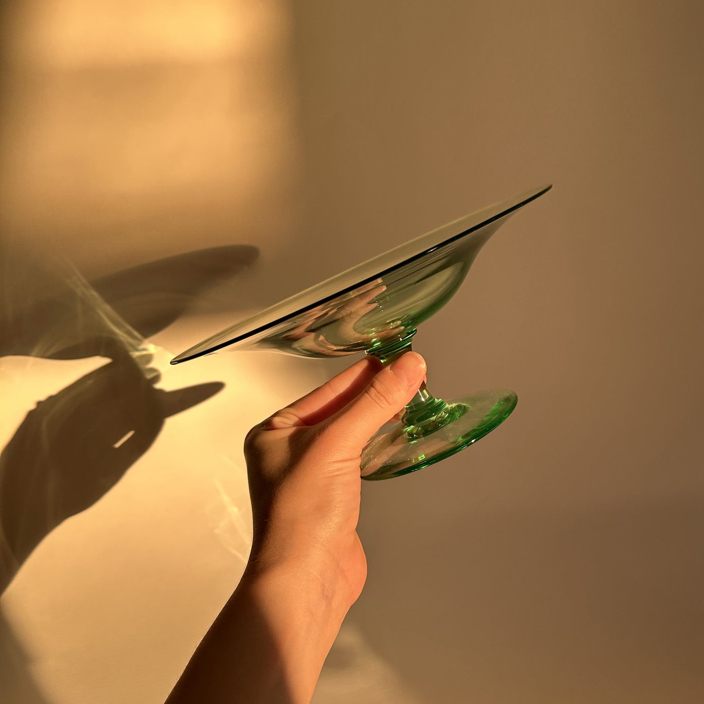 Green Pedestal Dish