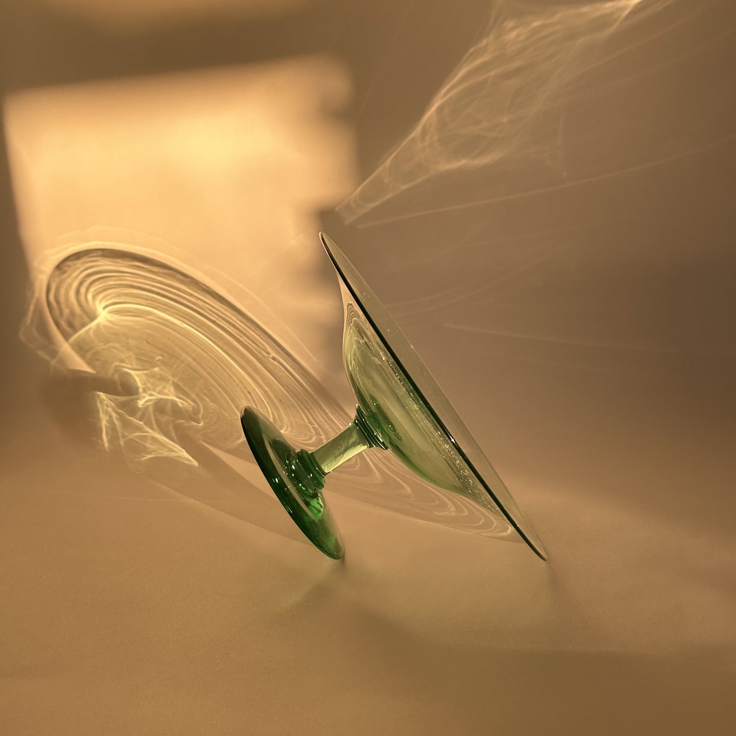 Green Pedestal Dish