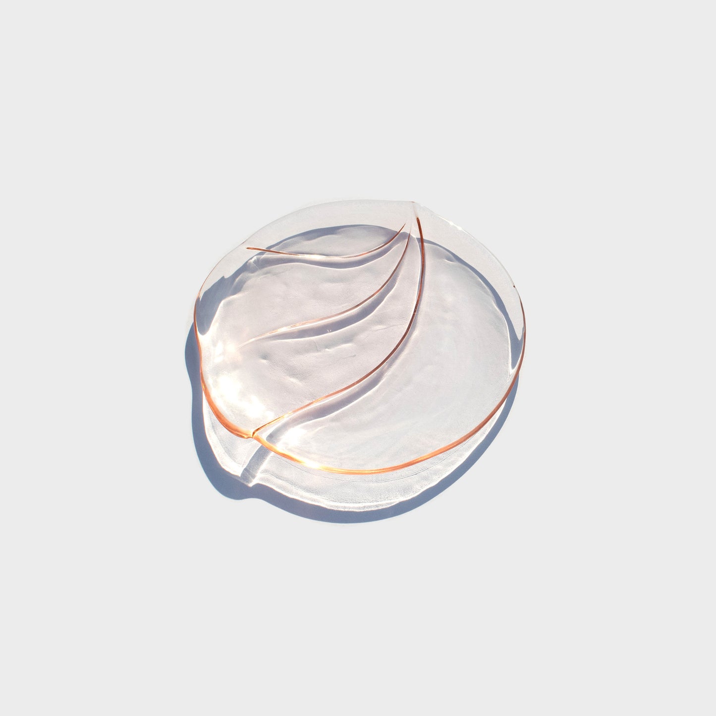 Modern Pink Glass Plate