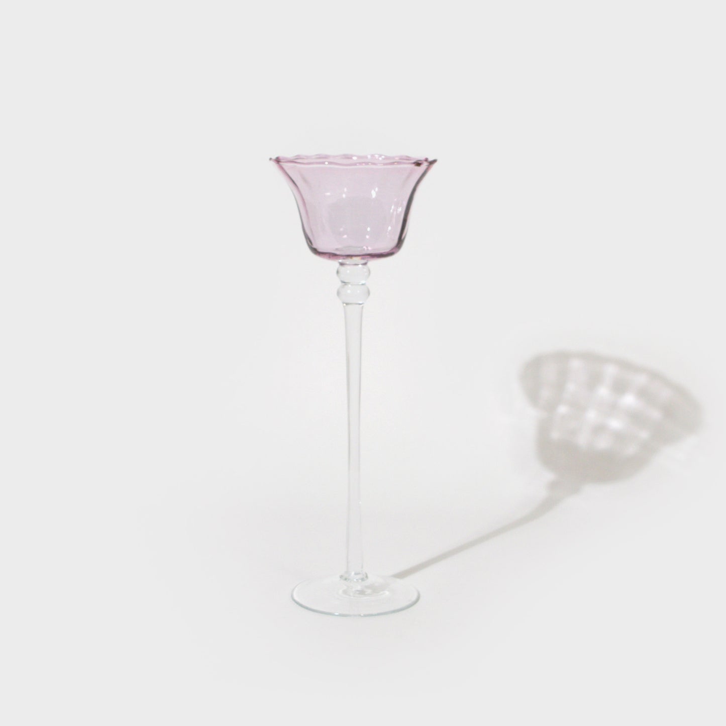 Tulip-Shaped Stemmed Candleholders