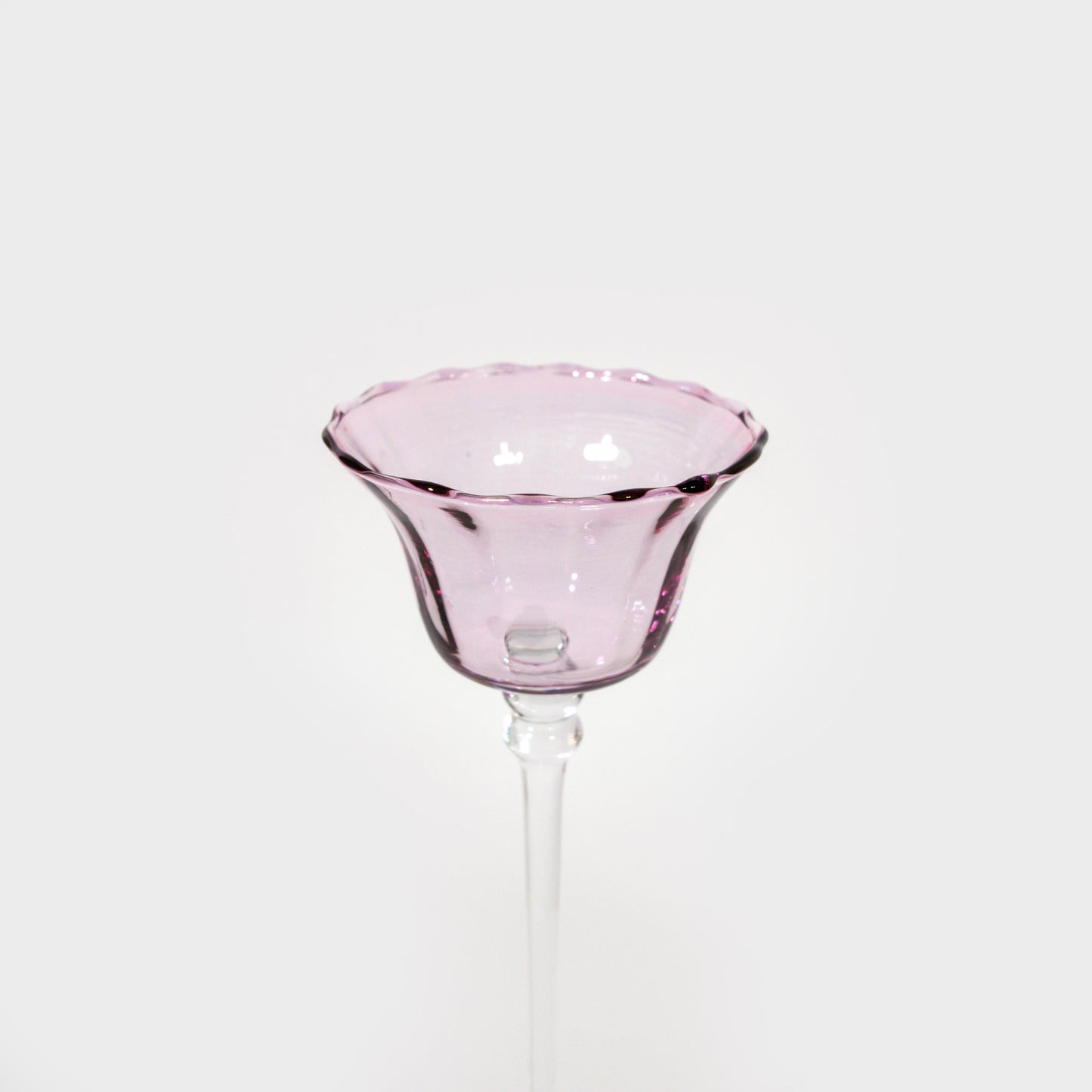 Tulip-Shaped Stemmed Candleholders