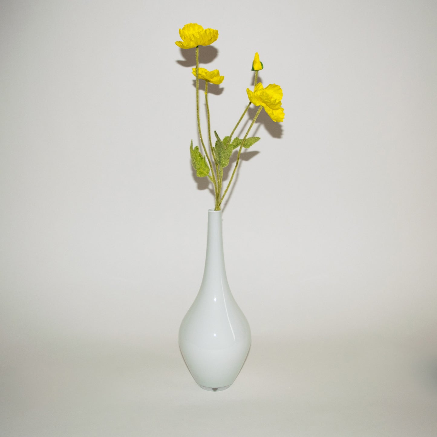 IKEA Salong White Glass Vase