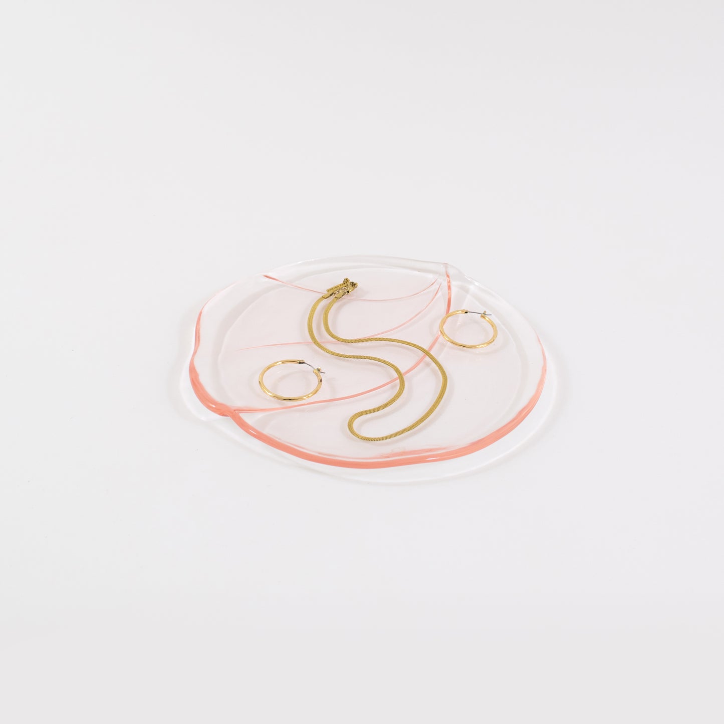 Modern Pink Glass Plate