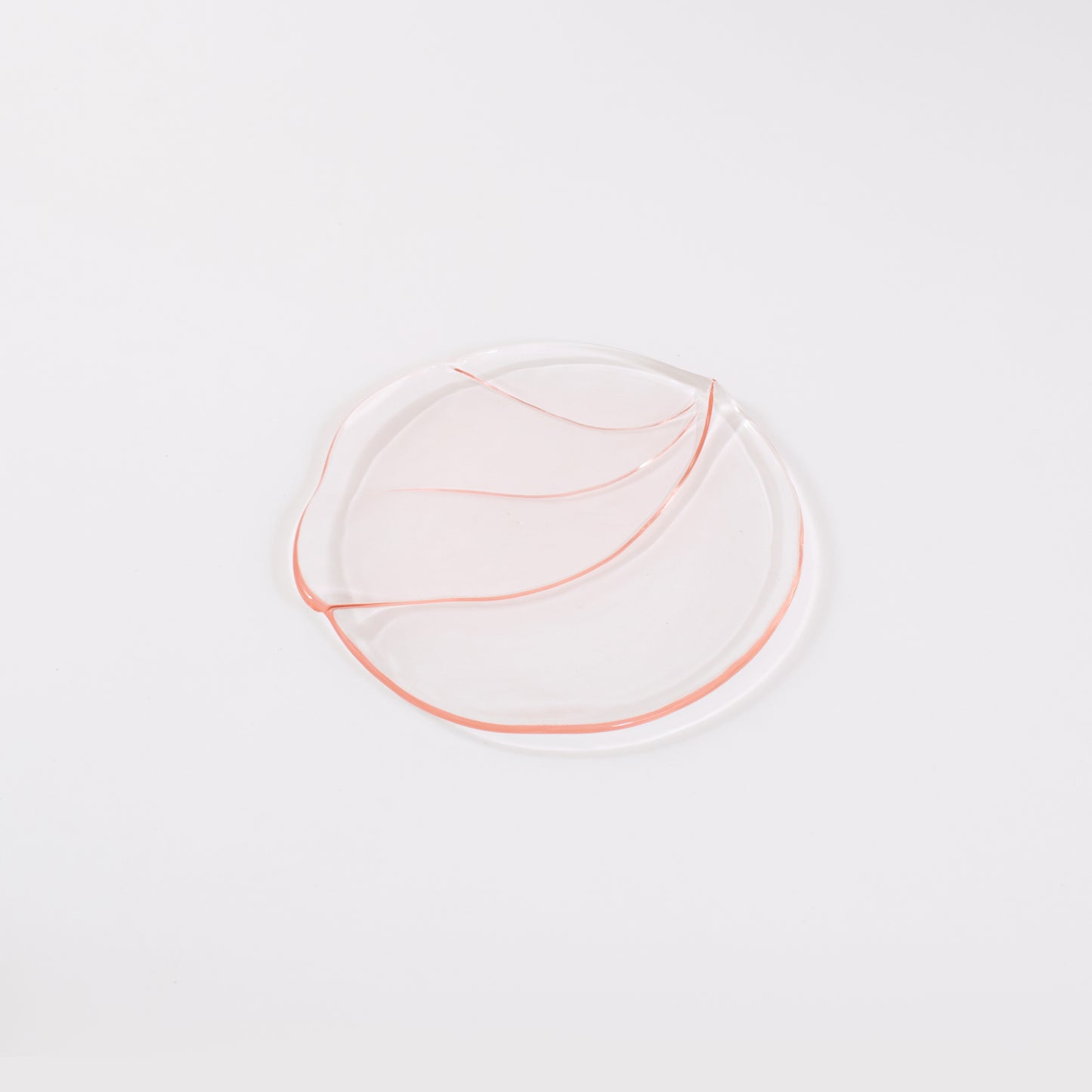 Modern Pink Glass Plate