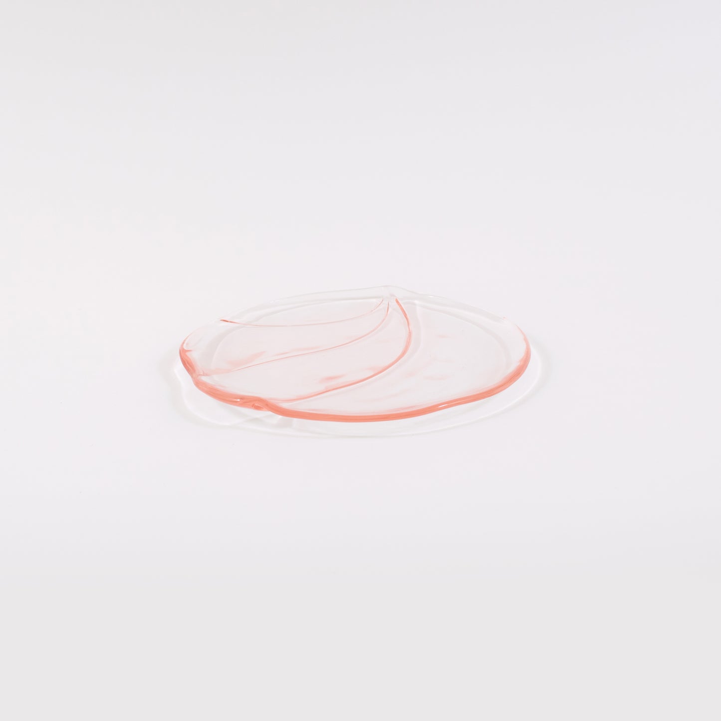 Modern Pink Glass Plate