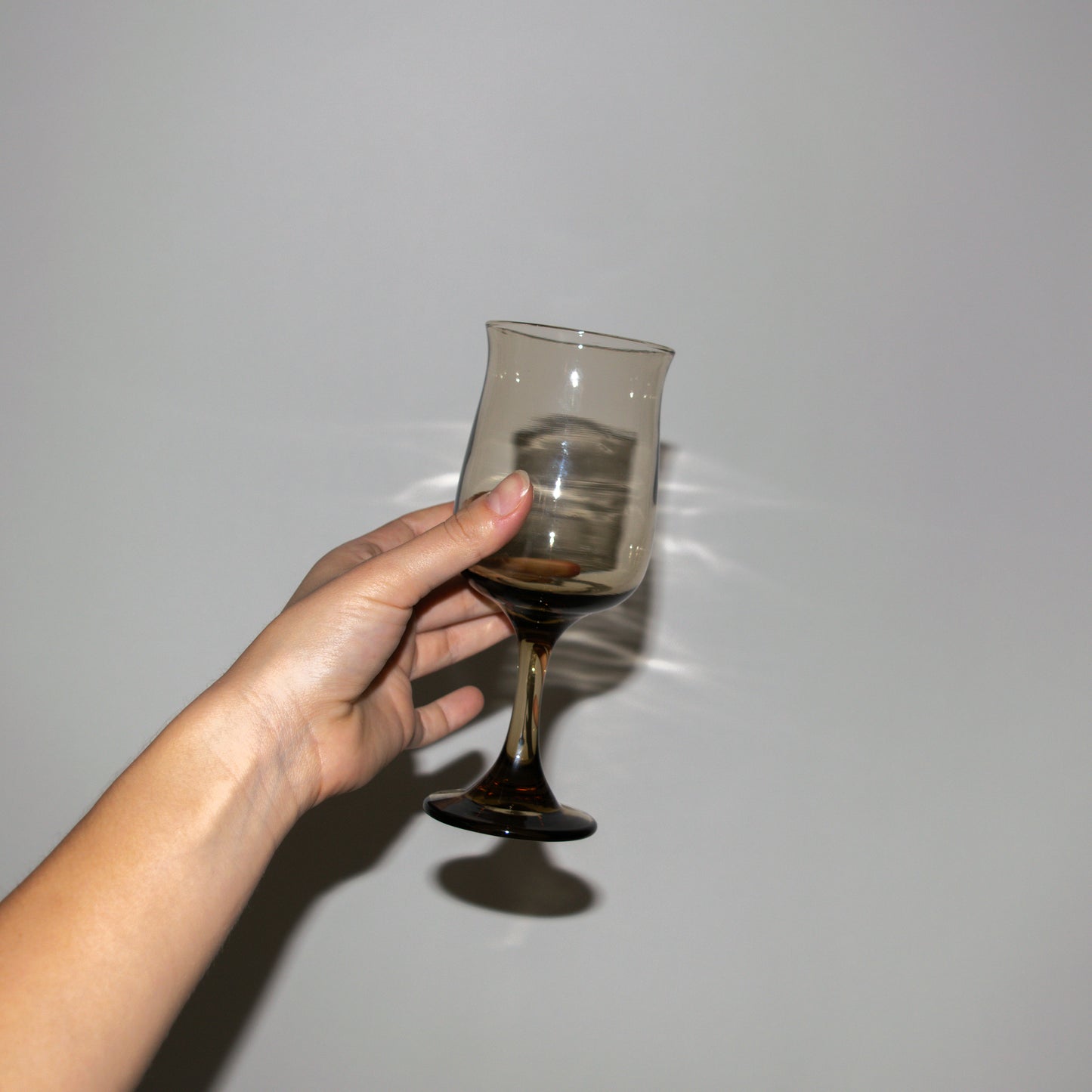 Smoke Brown Wine Glasses