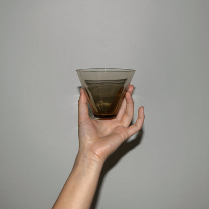 Brown Stemless Martini Glasses