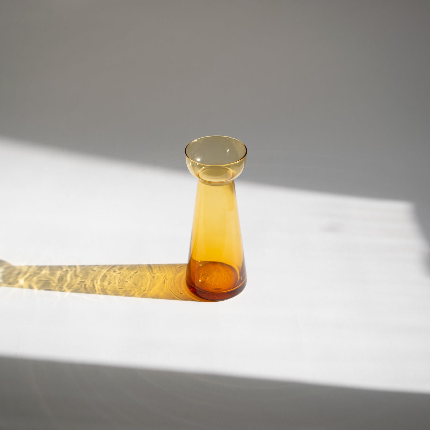 Modern Amber Glass Vase