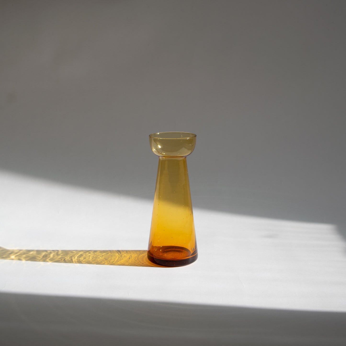 Modern Amber Glass Vase