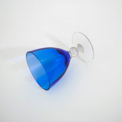 Cobalt Blue Cordial Glasses