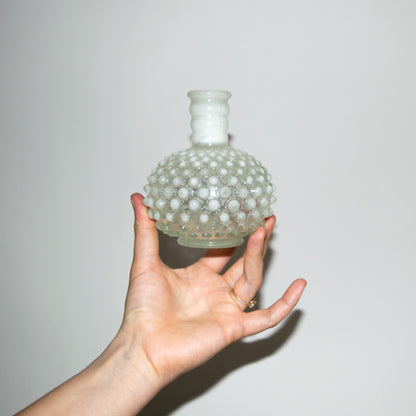 Fenton Opalescent Hobnail Glass Perfume Bottle