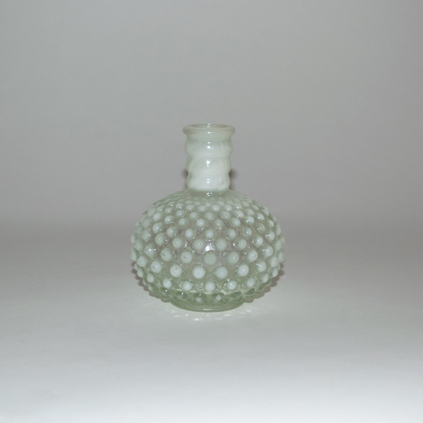 Fenton Opalescent Hobnail Glass Perfume Bottle