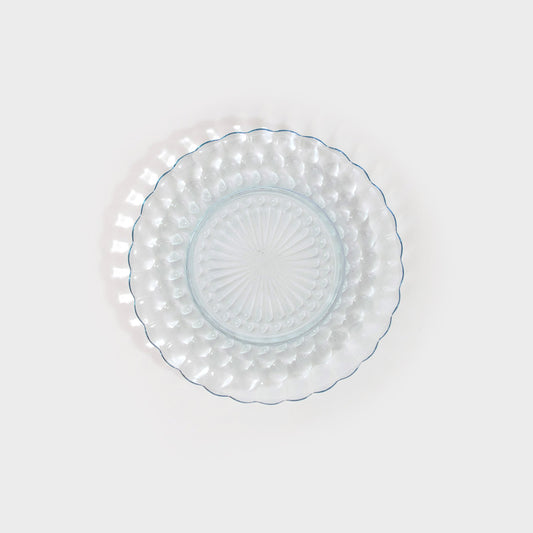 Light Blue Bubble Pattern Dinner Plates