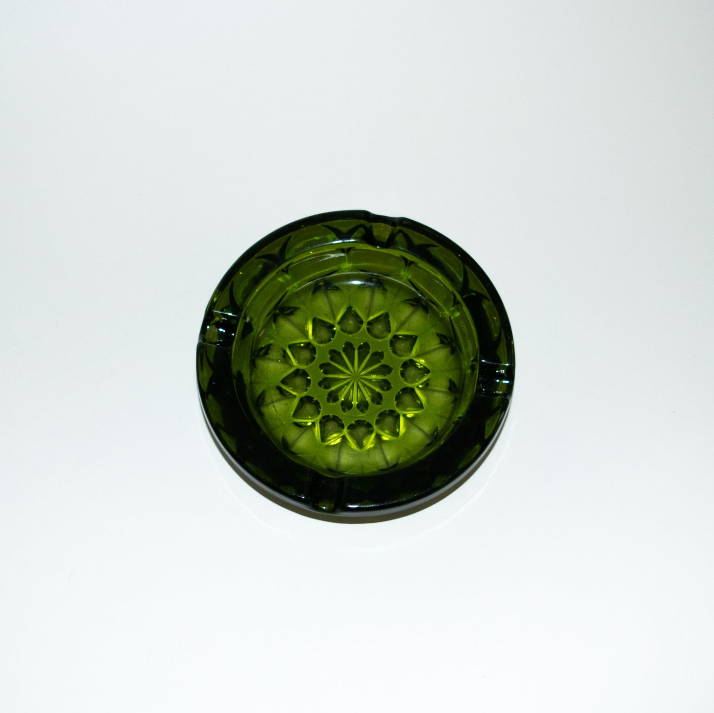 Green Anchor Hocking Fairfield Ashtray