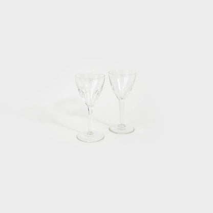 Petal Patterned Crystal Glasses