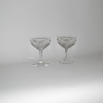 Petal Patterned Crystal Glasses