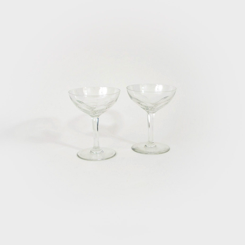 Petal Patterned Crystal Glasses