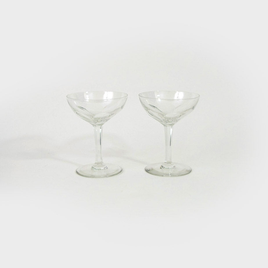 Petal Patterned Crystal Glasses