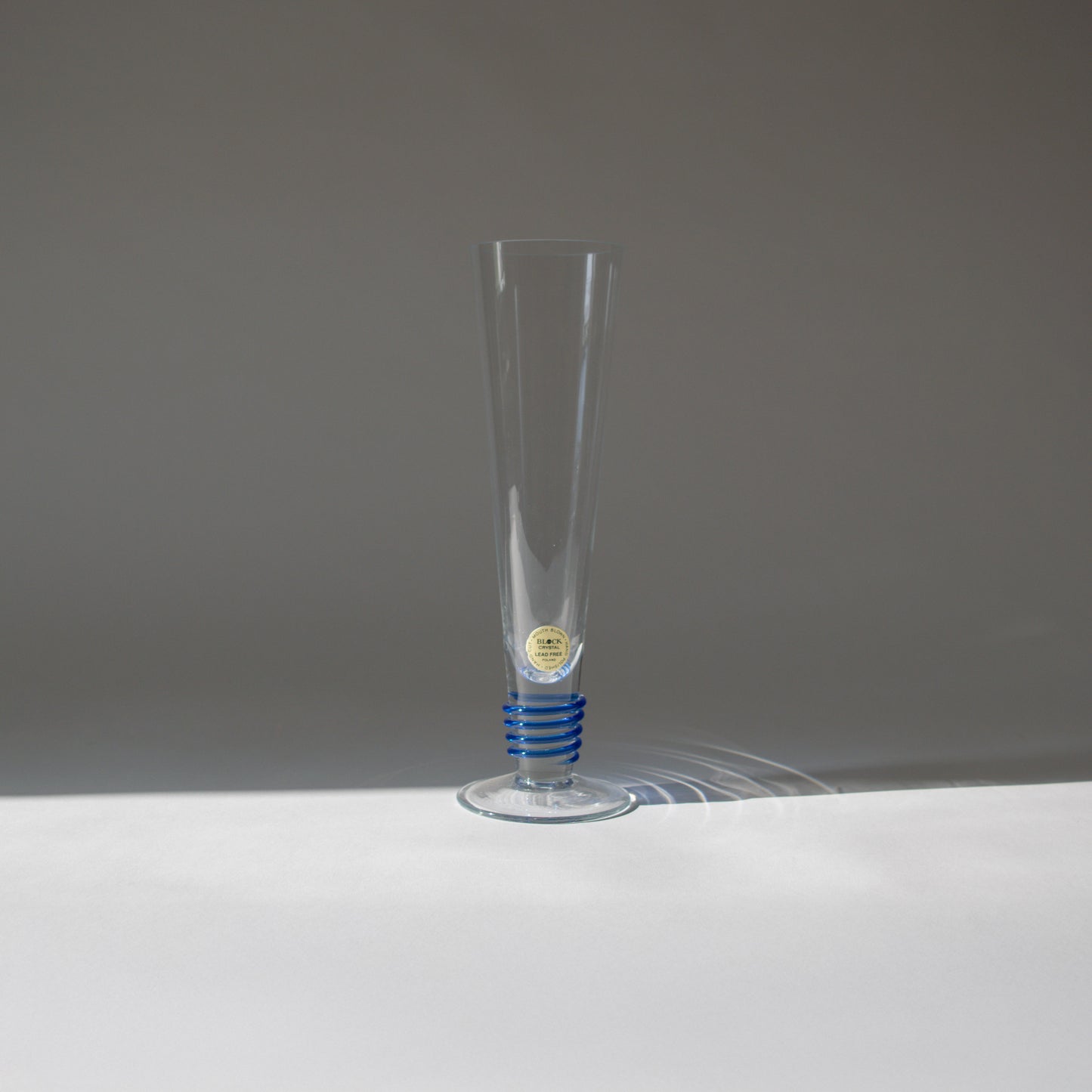 Crystal Pilsner Glasses with Swirl Detail