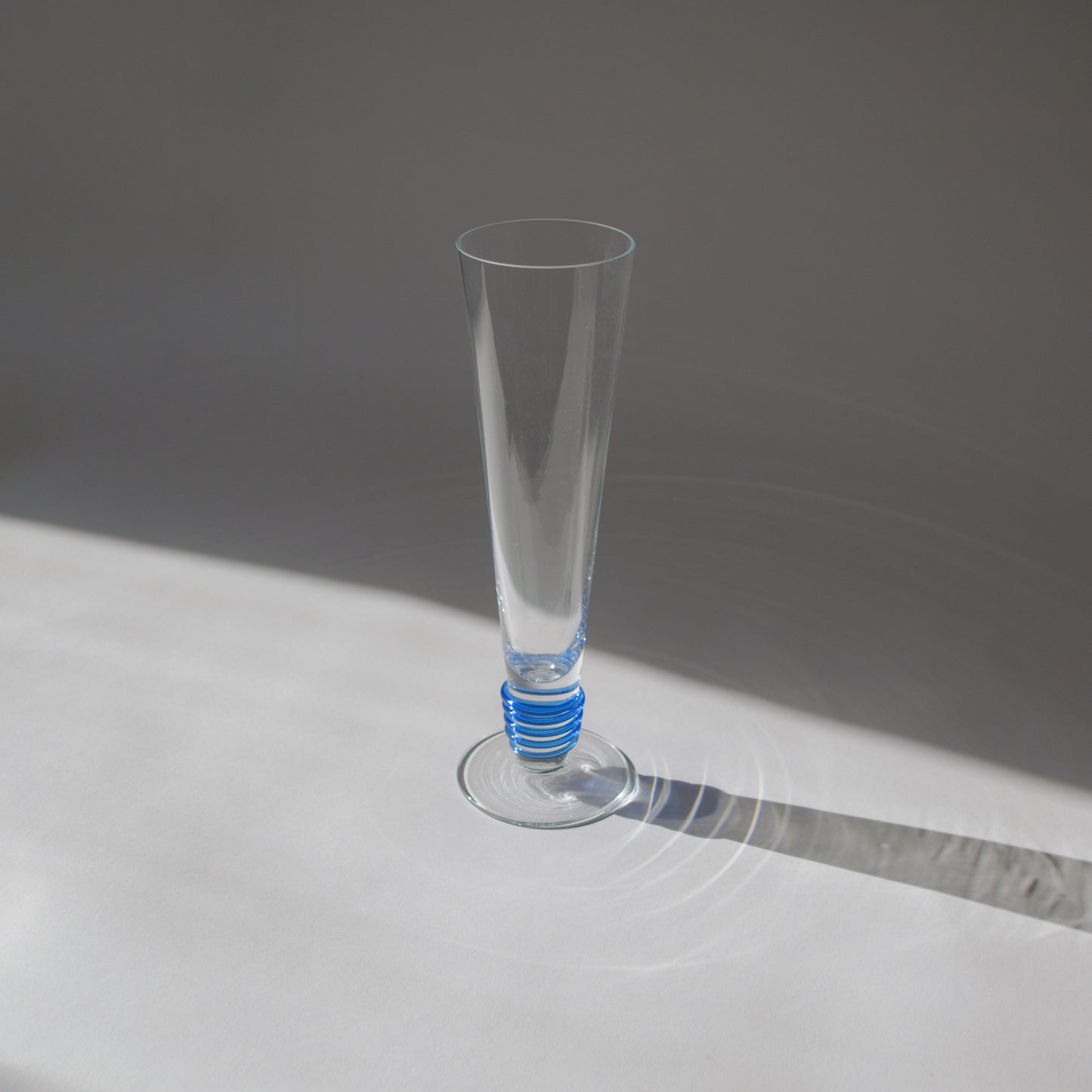 Crystal Pilsner Glasses with Swirl Detail