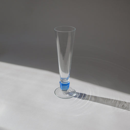 Crystal Pilsner Glasses with Swirl Detail