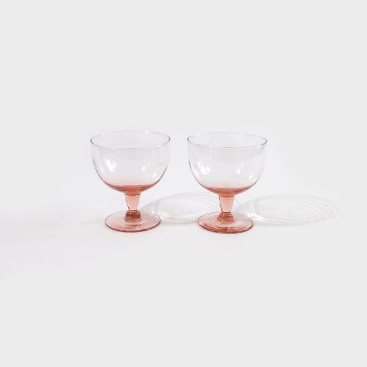 Pink Footed Dessert Bowls