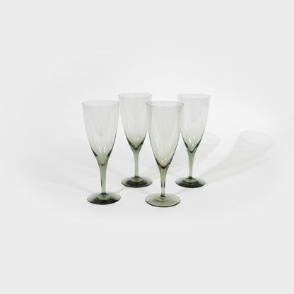 Light Smoke Grey Wine Glasses