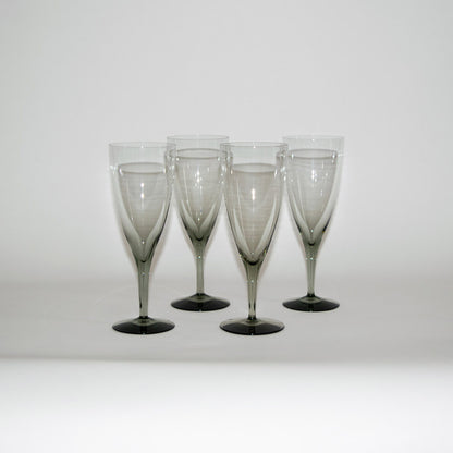 Light Smoke Grey Wine Glasses