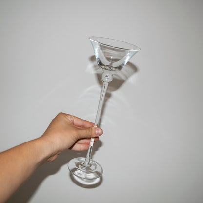 Tall Clear Stemmed Candle Holders