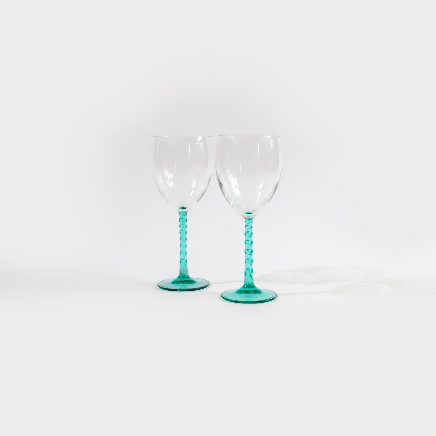 Cristal D'Arques Aqua Twisted Stem Wine Glasses