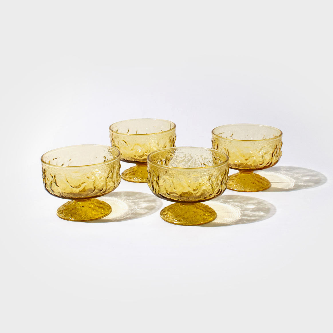 Crinkle Glass Coupes