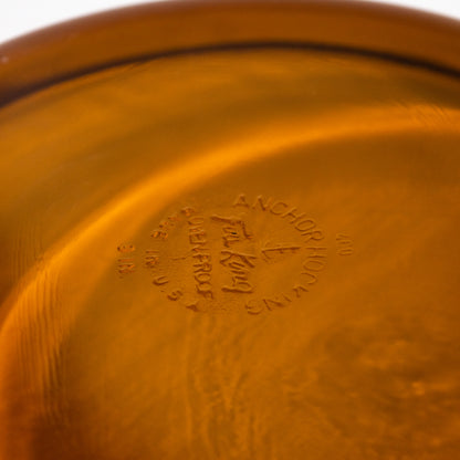 Vintage Fire King Amber Glass Pie Dish