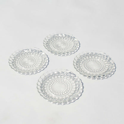 Anchor Hocking Clear Bubble Pattern Plates